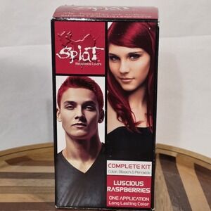 Splat Rebellious Colors Complete Kit Bleach & Peroxide Luscious Raspberries